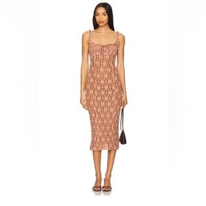 Free people Lucinda lace midi dress